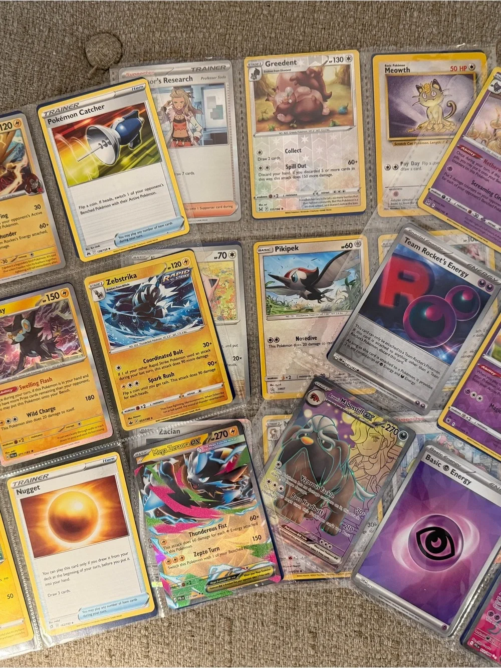 Pokémon 50+ Card Lot – EX, Mega EX, Reverse Holo, Team Rocket, Pikachu & More